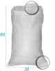 Sacs PP Réutilisables Toile tissée 35X60 -  20 Litres