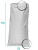 Sacs gravat en Polypropylène Blanc 75X130 - 100 litres