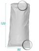 Sac à gravats réutilisable Blanc 80X120 - 115 litres