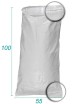 Sac PP Toile Tissée avec Doublure 55X100 - 55 Litres