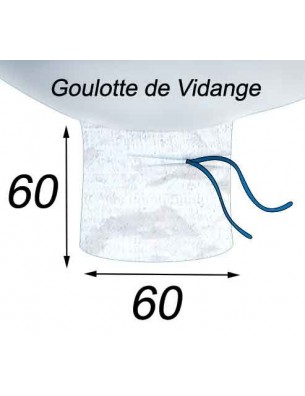 Big Bag Ventilé Ecorces & Plaquettes Bois Goulotte de Vidange 60x60
