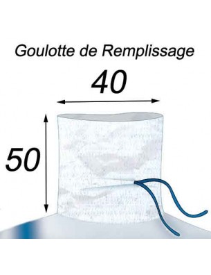 Big Bag Doublé avec Housse PE interne 70µ Goulotte de Remplissage 40x50